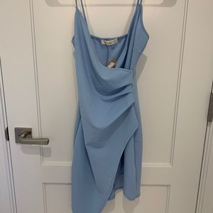 Em & Elle Fitted Light Blue Dress